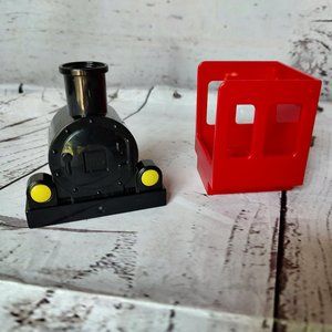 Replacement Part for Lego Duplo Black Train Steam Engine Front Piece and back